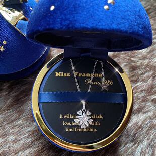 法国MISS FRANGNA轻奢设计师小众原创幸运星星流星纯银项链礼物