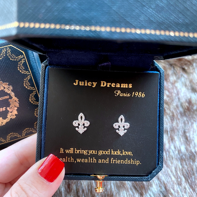 JUICYDREAMS童军花情侣项链耳钉