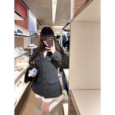 11/24 20:00【律政可爱佳人】羊毛亚麻夹棉毛呢大衣