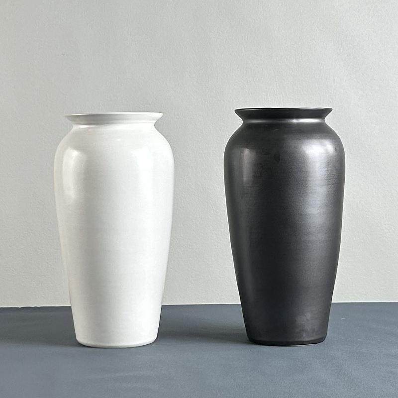 简约黑白现代陶瓷花瓶摆件客厅插花家居轻奢高级感艺术花器装饰品,家居饰品,花瓶,淘宝优惠券,粉丝福利购,淘宝优惠卷