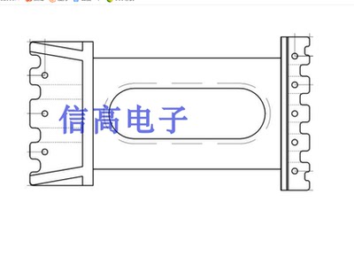 ED16立式3+5骨架磁芯骨架磁芯