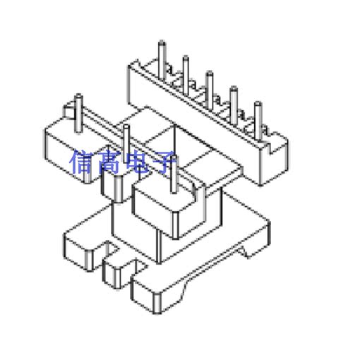 EE22变压器磁芯EI22骨架立式5+3