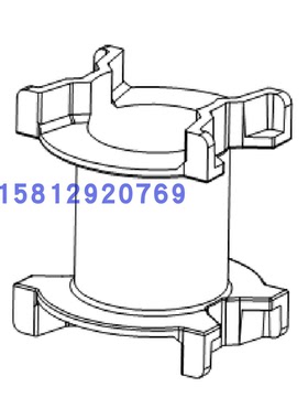 PQ2625灯带变压器磁芯骨架PQ2725变压器磁芯骨架立式无针