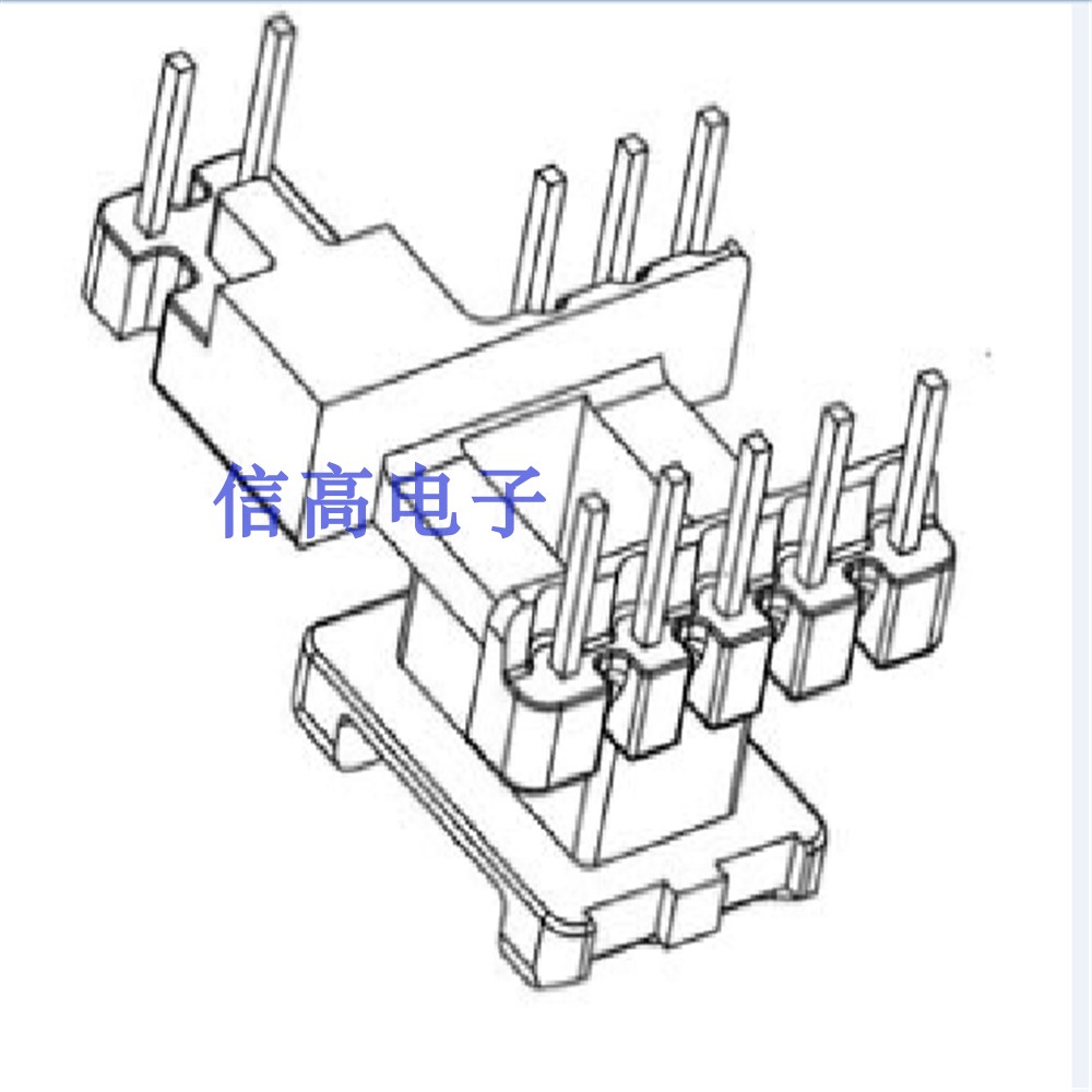 EE16变压器加宽磁芯立式5+3+2