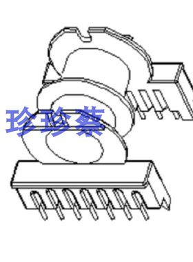 ER42EC4215EER4215双槽骨架卧式8+8针加配套磁芯PC44材质