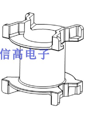 PQ2625PQ2725变压器磁芯骨架立式无针