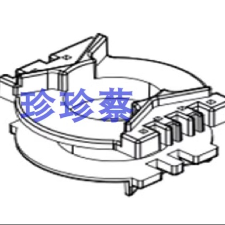 pq20高频变压器磁芯立式