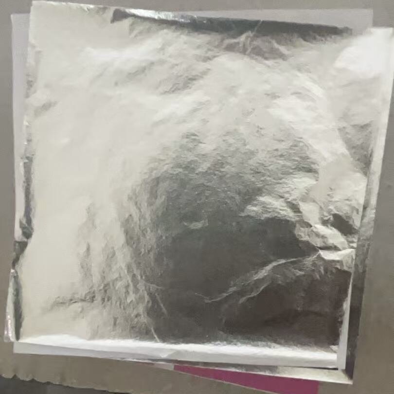 99纯银片灯工高温马赛克加厚银箔益林02玻璃制品弹珠加工1000张