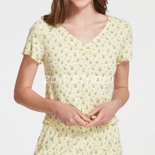 圆单捡漏春夏甜美可爱针织短袖