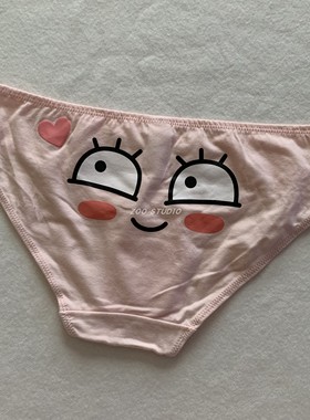 【2条19.99】6⑧圆单~KAKAO联M甜美可爱卡通棉裆舒适透气中腰内裤