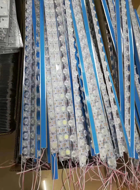 灯箱灯条侧光y源灯12v双面软膜对射硬灯带3030漫反射高亮聚光透镜