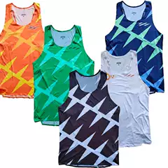 Falcon Lightning Split Track and Field Vest Chainsaw Marathon Long Distance Running Track and Field T-Shirt Customizable with Logo Printing