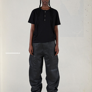 UNKNOWNWORLD 25FW 恶魔季涂蜡M65拉链口袋止血带工装裤