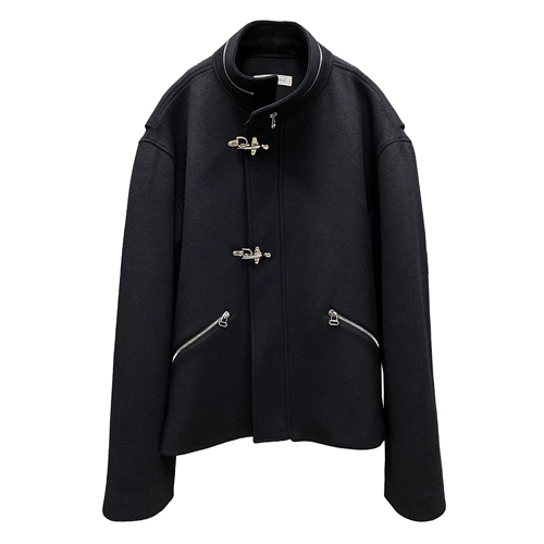 Неизвестный мир FW21 Тяжелая шерстяная шерстяная пряжка на молнии