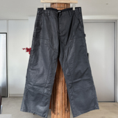 25FW 直筒工装 恶魔季 UNKNOWNWORLD 涂蜡双膝裤 伐木裤 裤