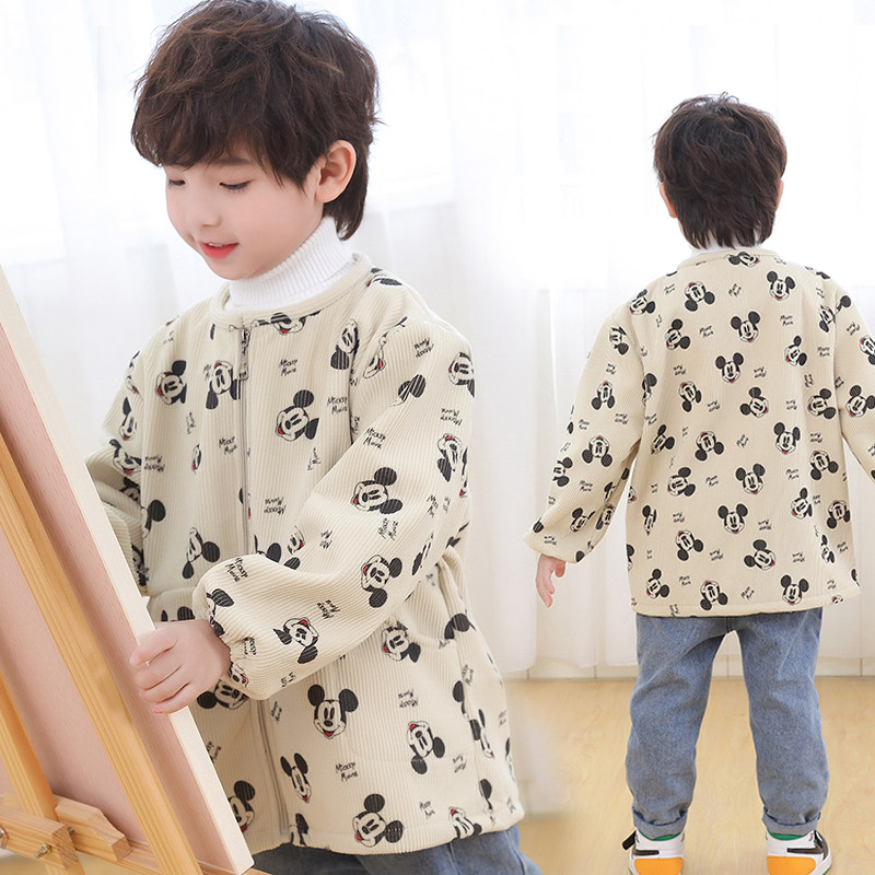 儿童可爱加厚罩衣秋冬羽绒服围兜幼儿园灯芯绒加绒男宝护衣可外穿,童装/婴儿装/亲子装,反穿衣/罩衣,淘宝优惠券,粉丝福利购,淘宝优惠卷