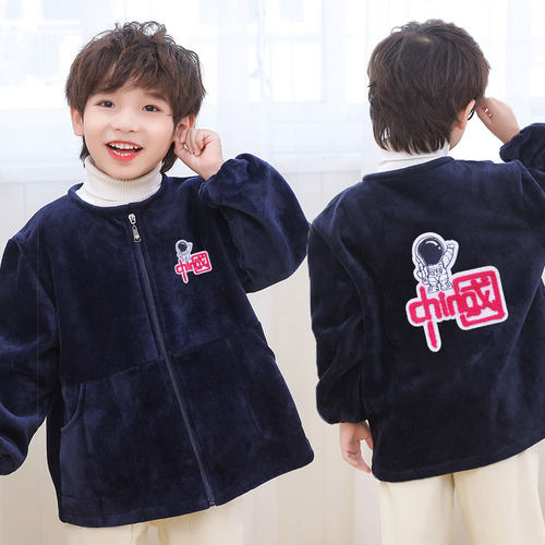 吃饭男童秋冬加厚宝宝羽绒服