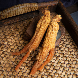 高丽参整支原条500g长白山红参枝条边条人参切片泡水