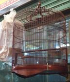 笼子1600 大型鸟笼 观赏笼 长尾笼 线脚 56厘米 生漆
