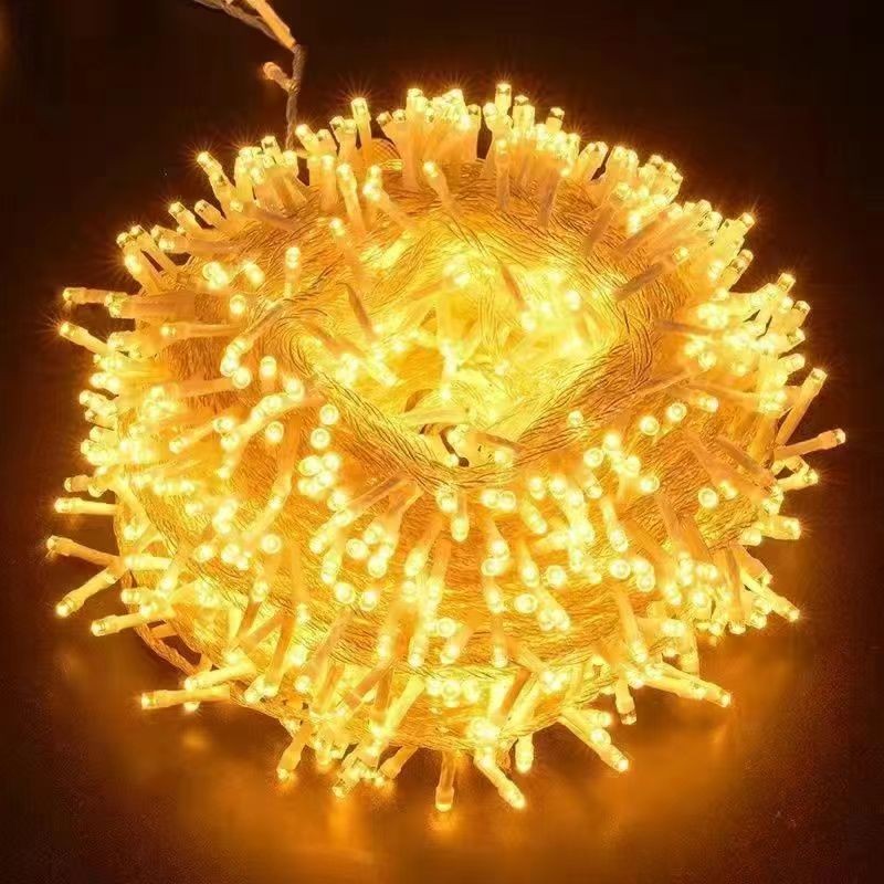 LED防水彩灯闪灯串灯满天星露营圣诞节挂树装饰氛围布置星星灯串