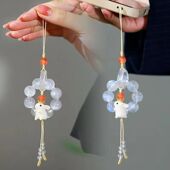 2023新款 本命年月兔手机链小手捻手机挂件兔子挂饰品车挂闺蜜礼物