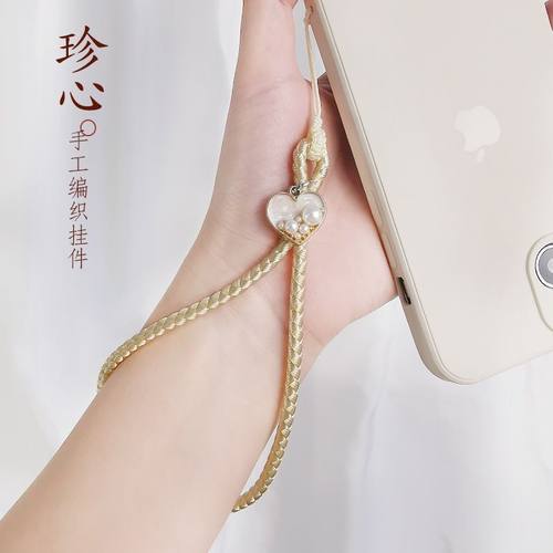 手机链清新文艺挂绳短款手机壳手腕手工编织古风U盘手绳ccd相机链