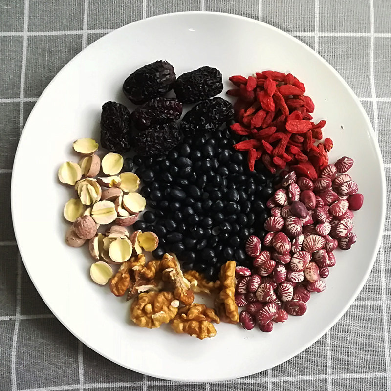 广东滋补煲汤食材料黑豆黑枣核桃养发食疗肾保健调理炖养生汤料包