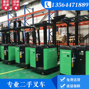 二手前移式电动叉车，123吨举高456米仓储合力丰田小松二手电瓶叉