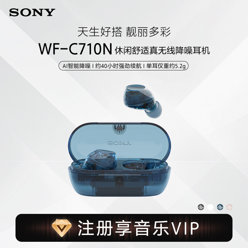 SONY/索尼 WF-C710N 休闲舒适真无线降噪蓝牙耳机