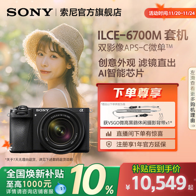 全国补贴索尼A6700半画幅微单