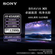 Sony/索尼 XR-65A80EL 65英寸 AI智能摄像头OLED电视 XR认知芯片