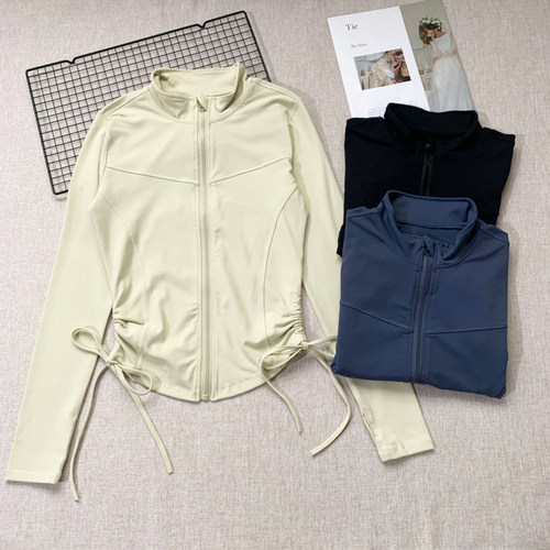 跑步立领拉链外套瑜伽服健身长袖