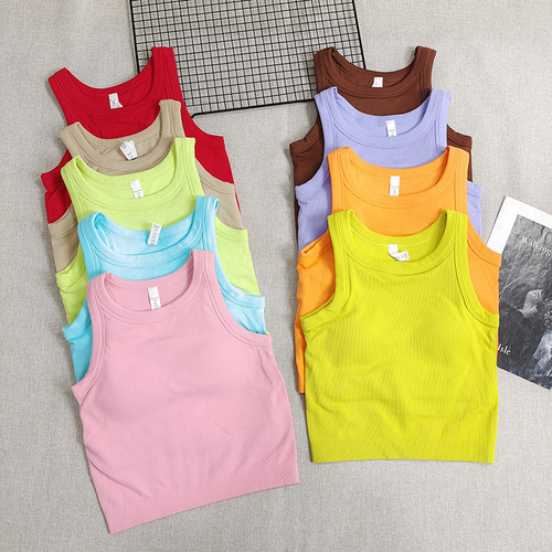 透气防震工字背跑步速干健身上衣