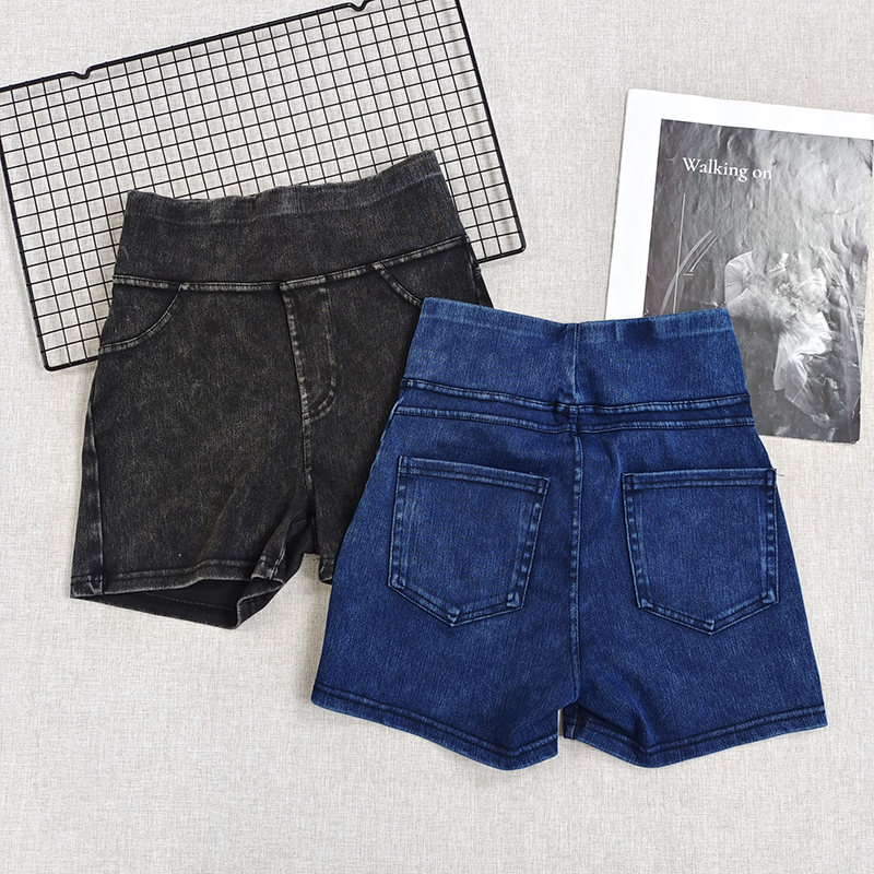 紧身高腰提臀口袋健身裤短裤器械