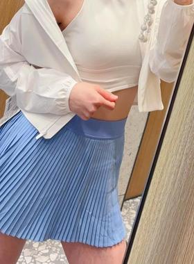 2025新品~ 高品质粉varsity风琴裙百褶裙网球裙短裙子Pleated裙