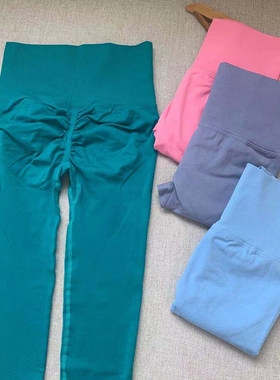 高腰蜜桃提臀健身裤瑜伽服运动裤