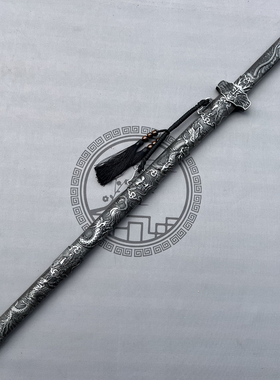 龙泉唐刀金属鞘一体龙骨唐横刀高锰钢刀古风冷兵器工艺品未开刃
