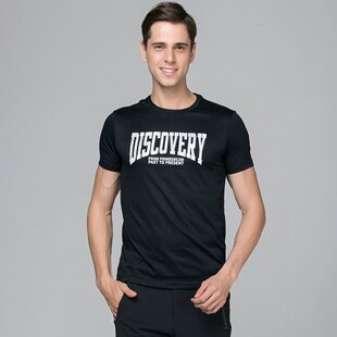 Discovery探索户外男式短袖T恤 修身速干轻薄运动健身专柜