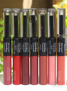 露华浓唇釉口红revlon16小时不脱色双头持久唇彩蜜不沾杯口红雨衣