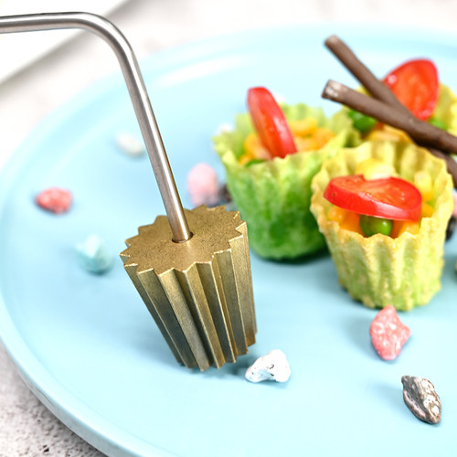 网红小金杯模具油炸摆盘工具