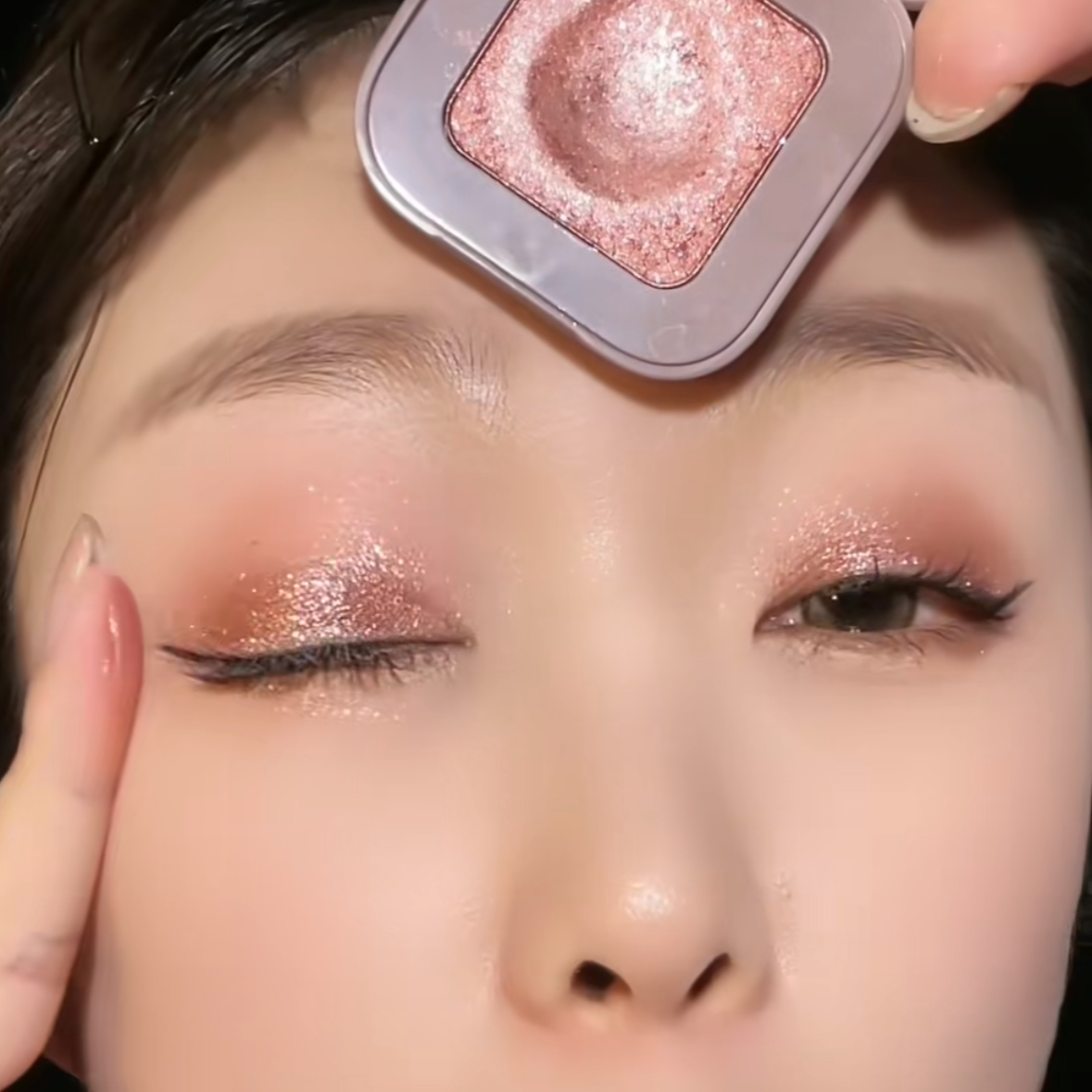 国货彩妆NOVO键盘指尖眼影盘 ins超火大地色麻薯土豆泥单色眼影