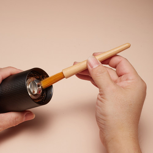 戴摩咖啡清洁毛刷实木迷你