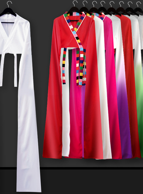 儿童惊鸿舞甩袖成人藏族舞蹈服古典演出服练功水袖服装上衣女袖子