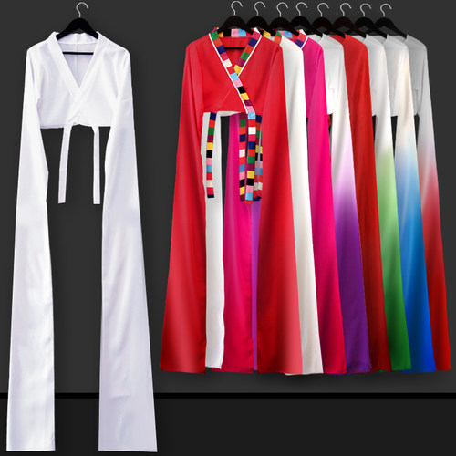 儿童藏族古典练功袖子舞蹈服