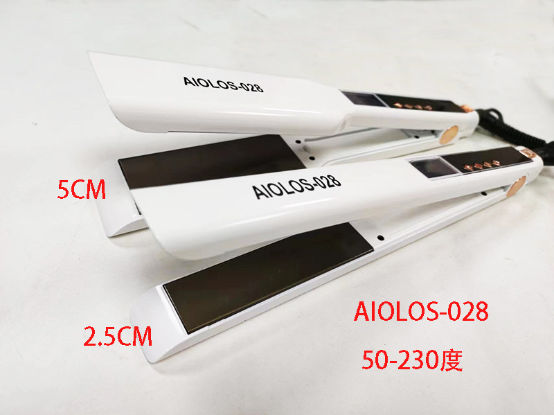 国宏风神AIOLOS夹板直卷两用宽板拉直电夹板028恒温离子烫理发店