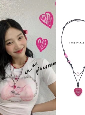 joy朴秀荣启豪手作少女玉石项链