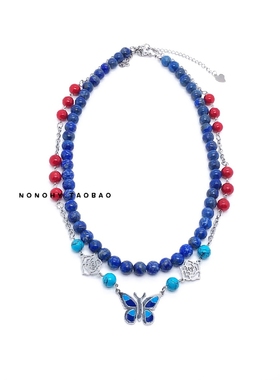 项链国潮中国新说唱蓝色暗黑