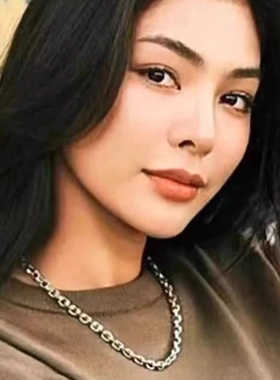 faye同款钛钢相伴圈扣项链链条式网红同款项链个性复古饰