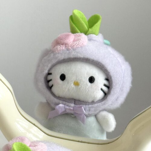 实拍-日本Ditucu果蔬系列公仔kitty猫包包挂件可爱公仔钥匙扣挂饰