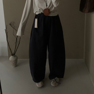 想象家SailorMoon韩系弯刀休闲裤女2025新款高腰显瘦百搭直筒长裤